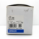 Omron SPDT (2 Form C) Plug-In Floatless Level Switch 61F-GND AC110/220