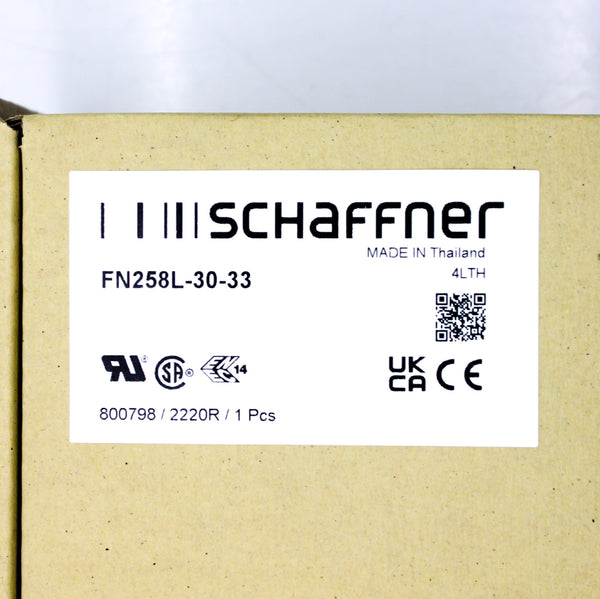 Schaffner 3-Phase 30A Book Style EMC-RFI Filter FN258L-30-33