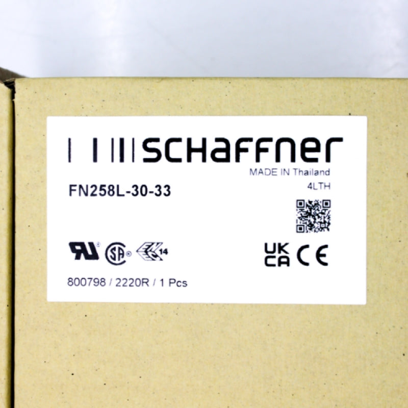 Schaffner FN258L-30-33 3-Phase 30A Book Style EMC-RFI Filter FN258L-30-33