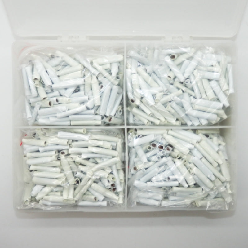 Pack of 1000 White UPG Unfilled B-Wire Connectors D1300