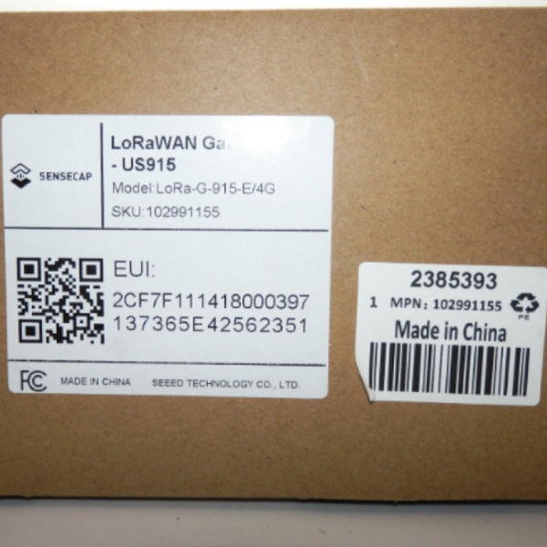 Seeed Technology SenseCAP LoraWan Gateway US915 Model: LoRa-G-915-E/4G 10299155