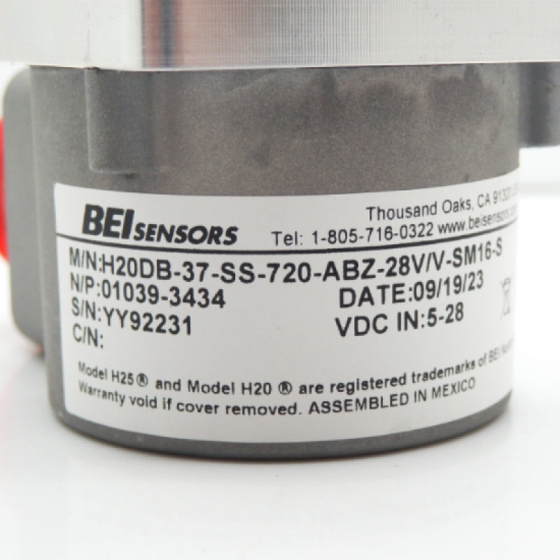 BeiSensors H20 Incremental Encoder 01039-3434 Model: XH20DB-37-SS-720-ABZC-28V