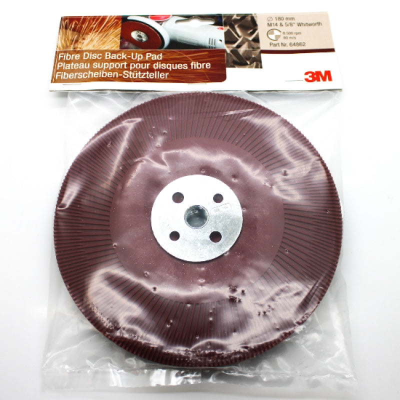 3M 180mm (7") M14 5/8" Thread Fibre Disc Back-Up Pad 64862