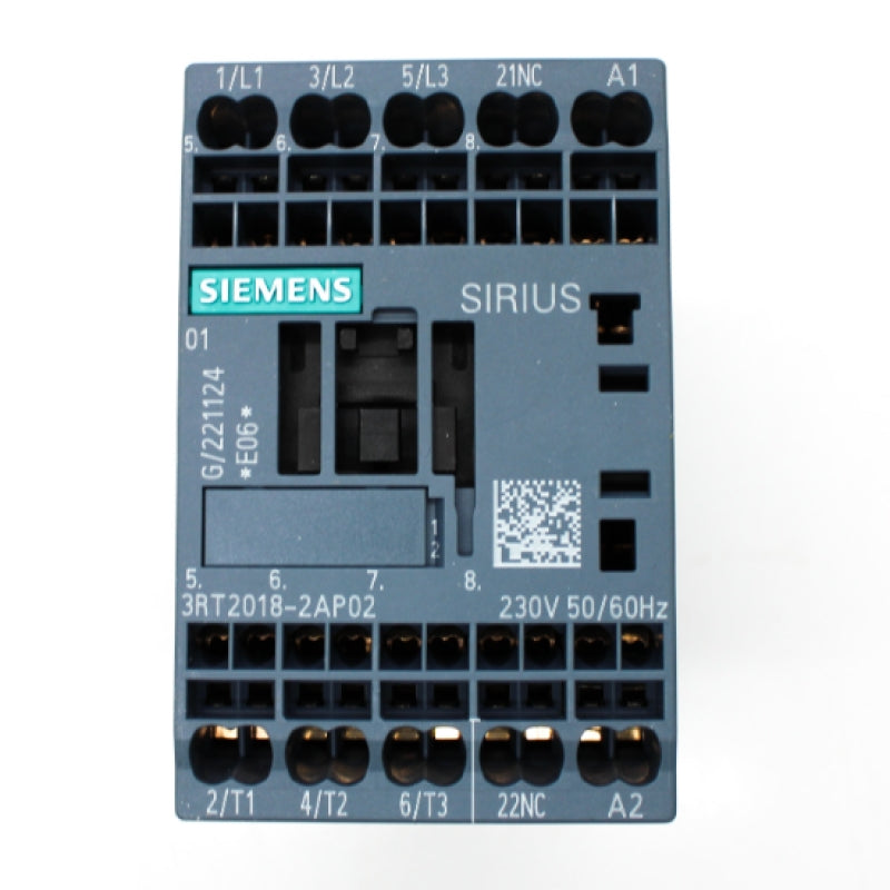 Siemens Sirius 16A 230VAC 3-Pole Contactor 3RT2018-2AP02