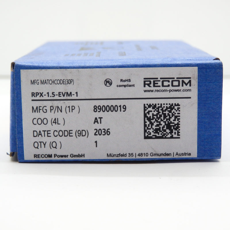 Recom Power 1.5A Evaluation Module RPX-1.5-EVM-1 – Primelec