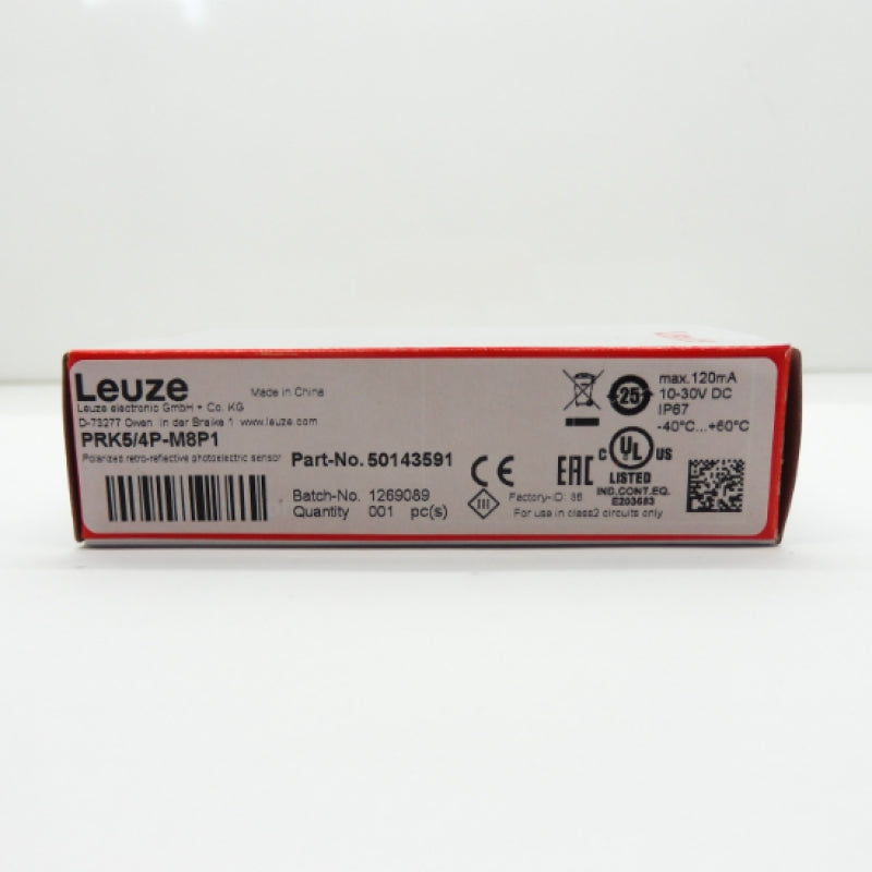 Leuze 5 Series Photoelectric Sensor 50143591 PRK5/4P-M8P1
