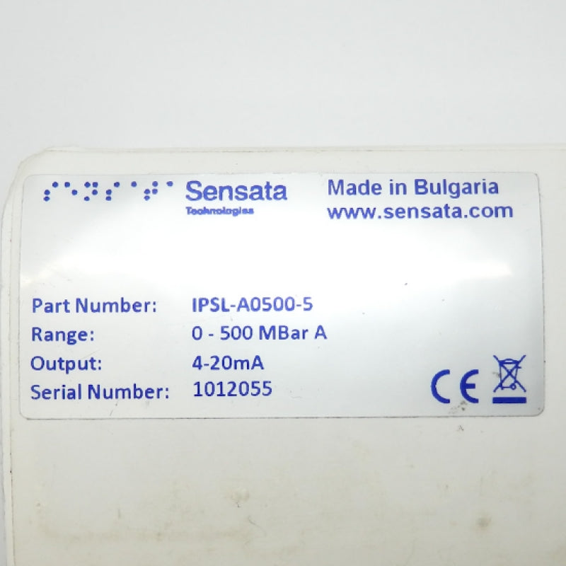 Sensata IPSL Series Low Range Industrial Pressure IPSL-A0500-5