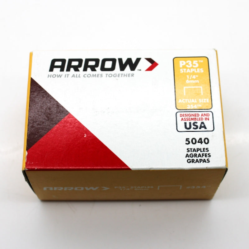 5040 Count of Arrow 354 P35 Heavy Duty 1/4-Inch (6mm) Staples