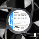 EBM-Papst 230VAC 119x119x38mm AC Fan Kit w/ Guard and Cord 4650N-KR0