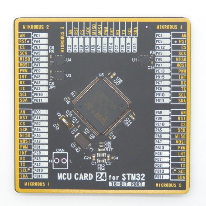 MikroElectronika MCU Card 24 for STM32 32 Bit MCU Add on Board MIKROE-3734