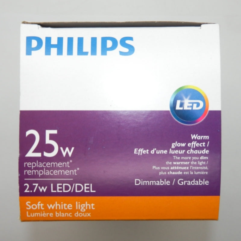 Philips G25 25W Dimmable Soft White Light Bulb 549352 9290022047