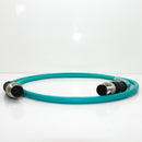 Molex 1m 26 AWG Micro-Change (M12) Double-Ended Cordset Teal PVC Cable 1300480122