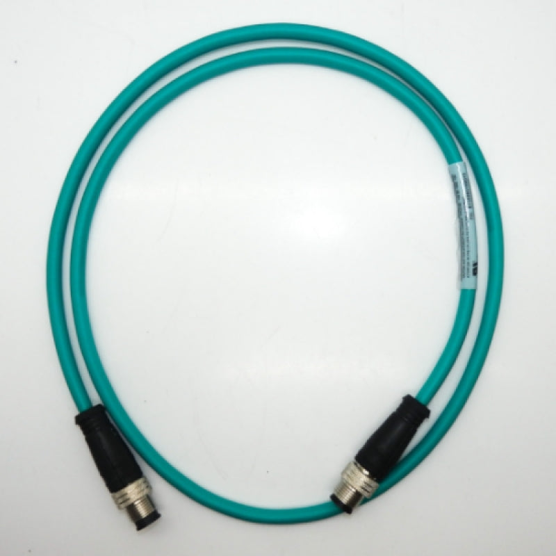 Molex 1m 26 AWG Micro-Change (M12) Double-Ended Cordset Teal PVC Cable 1300480122