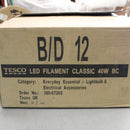 6 Pack of Tesco LED Filament Classic 40W BC Warm White