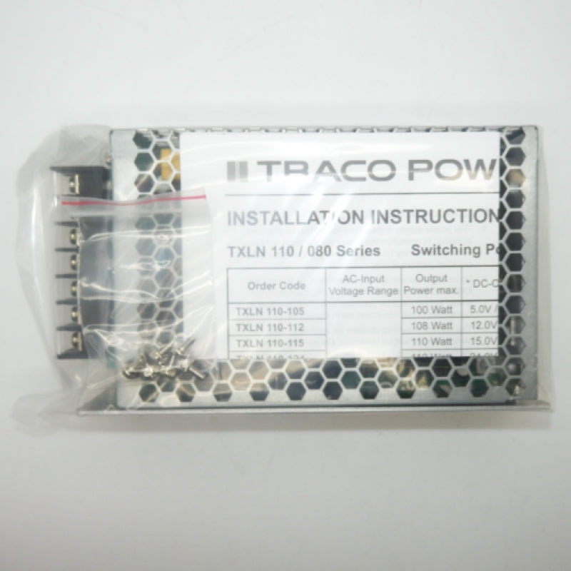 Traco Power 110W 5V 20A AC-DC Enclosed Power Supply TXLN 110-105