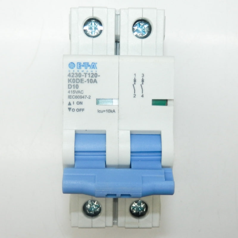 E-T-A Thermal Magnetic Miniature Circuit Breaker 4230-T120-K0DE-10A