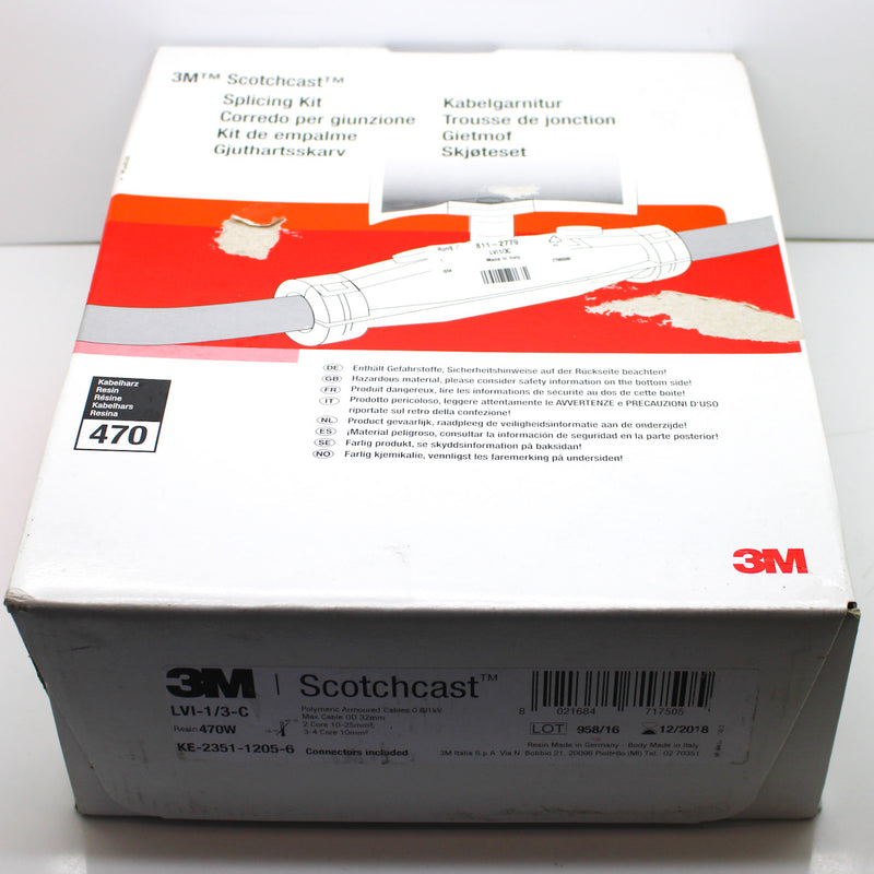 3M LCI-1/3-C Scotchcast Resin Cable Joint KE-2351-1205-6