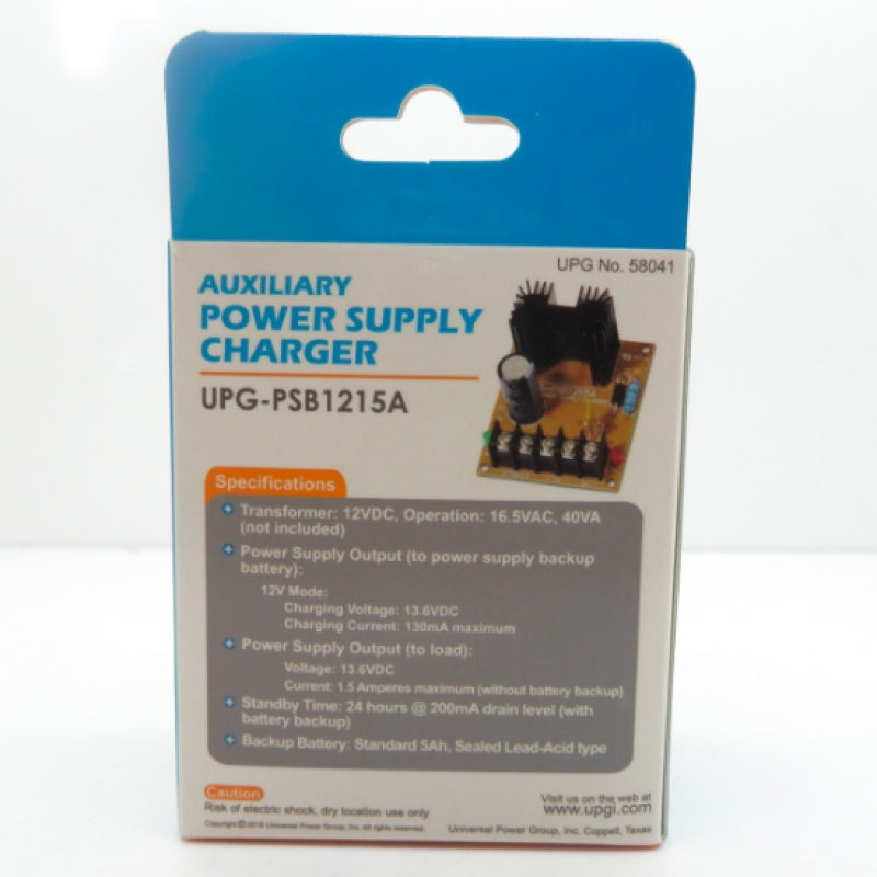 UPG 12V 1.5A Auxiliary Power Supply Charger UPG-PSB1215A