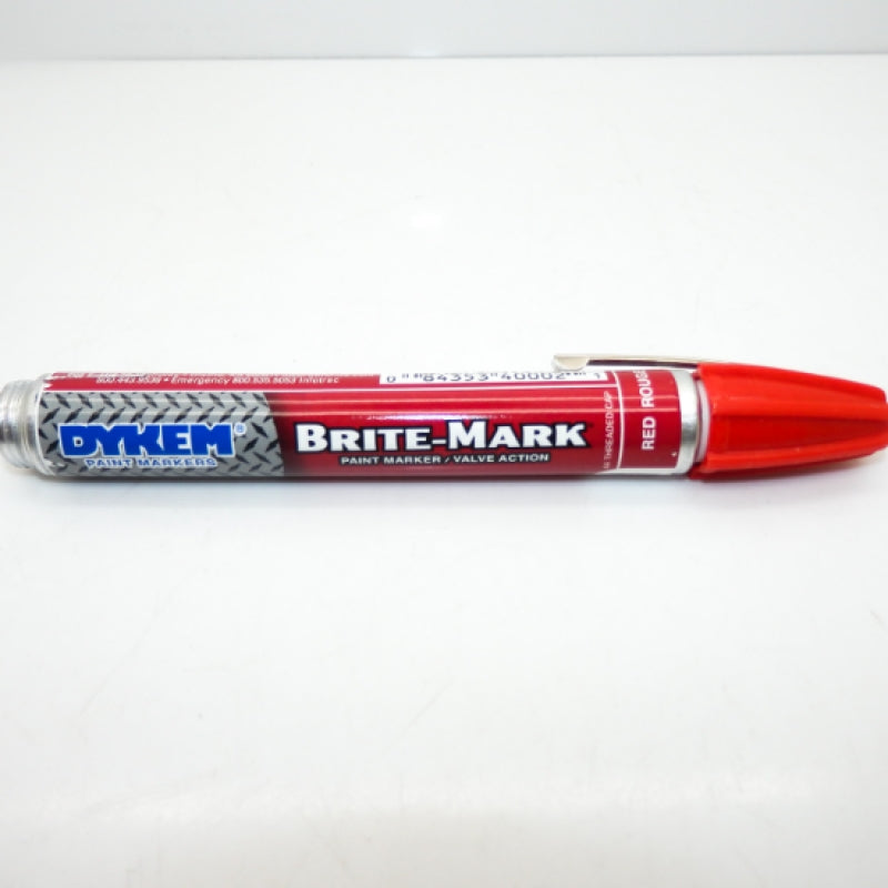 Dykem BRITE-MARK 40 Series Red Permanent Paint Marker 40002