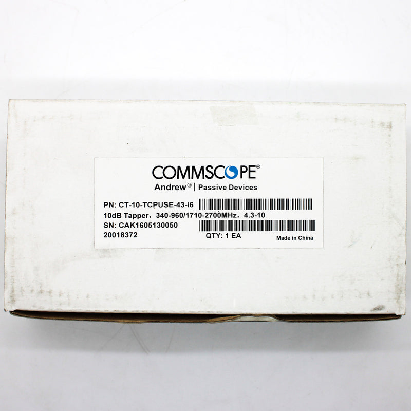 CommScope 340-960/1710-2700MHz 10dB Tapper CT-10-TCPUSE-43-I6