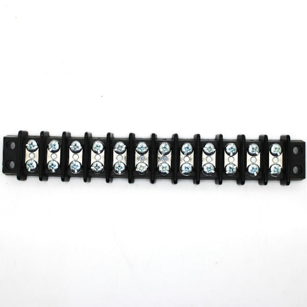 Molex 12-Pole 2-Row 30A Black Barrier Block Terminal Block 38211-0112