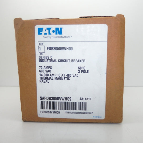 Eaton Series C 50A Industrial Circuit Breaker FDB3050VWH09