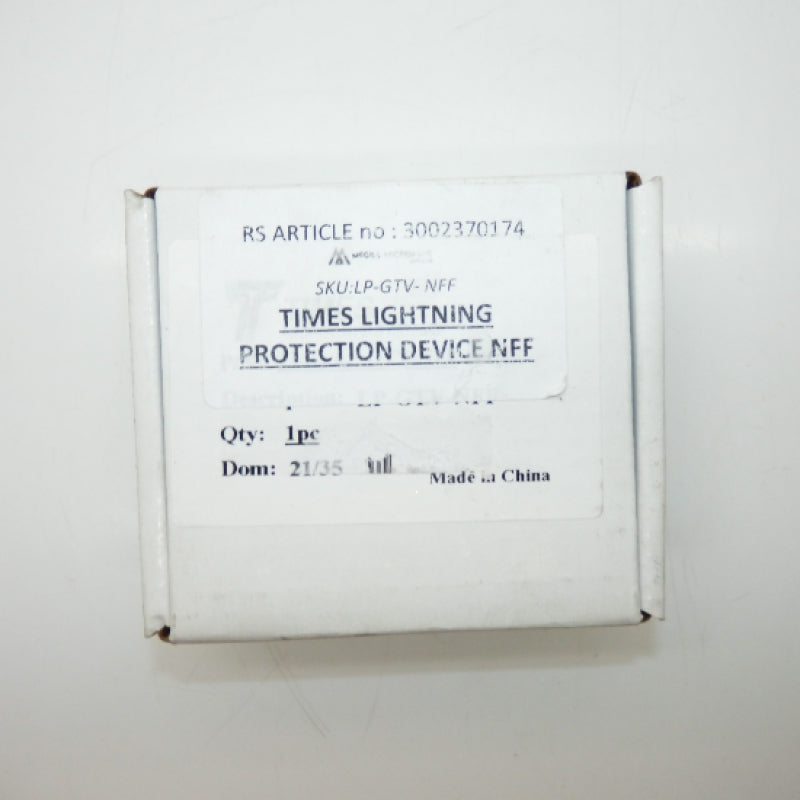 Times Microwave LP-GTV-N Series Coaxial Lighting Protector LP-GTV-NFF