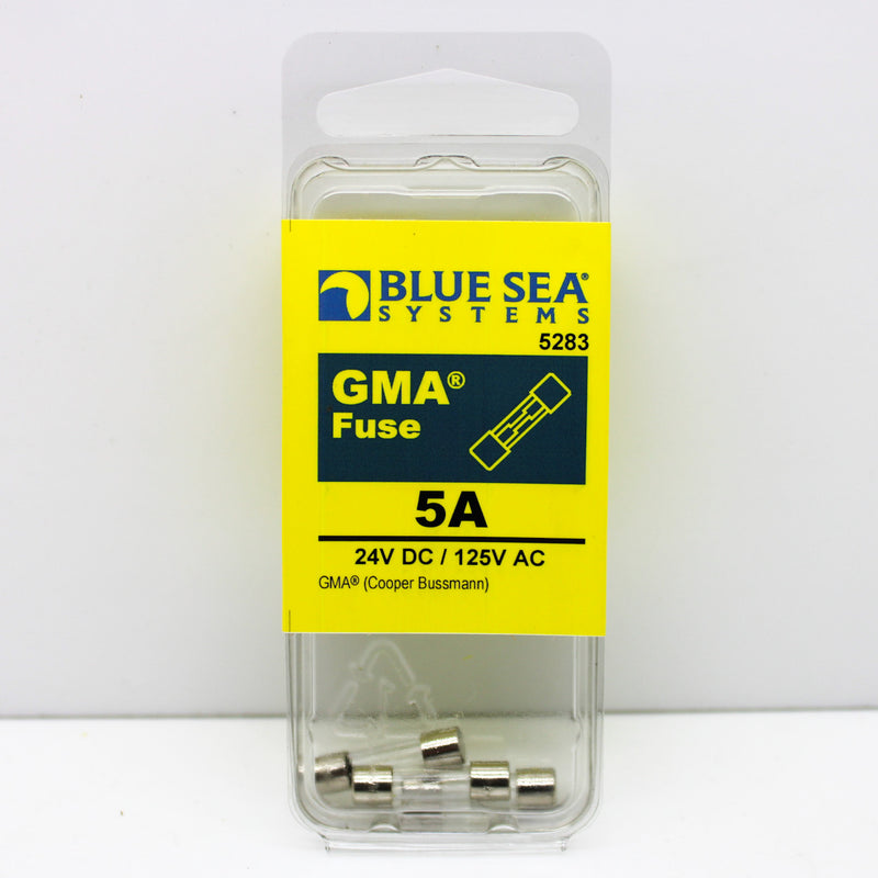 Blue Sea Systems 5283 5A 24VDC 125VAC Marine GMA Fuses - 3 Pack