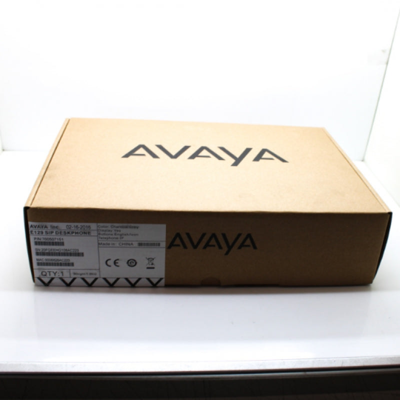 NEW Avaya E129 SIP Deskphone Charcoal Gray 700507151