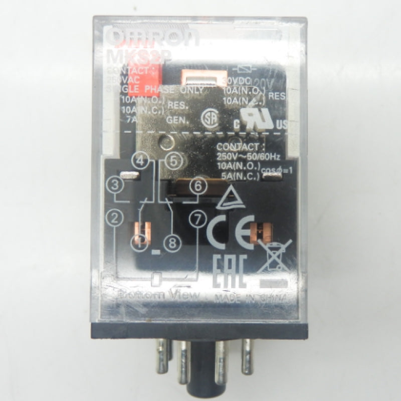 Omron MK-S Series 8 Pin General Purpose Relay MKS2PDC24