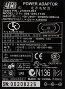 HP 5187-4579 12V 1250mA Power Adapter for Speakers