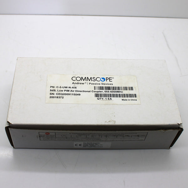 CommScope 6dB 555-6000MHz Air Directional Coupler C-6-UW-N-AI6