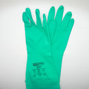 Pack of 12 Pairs Small Profit Green Nitrile Flocklined Gloves G825-07