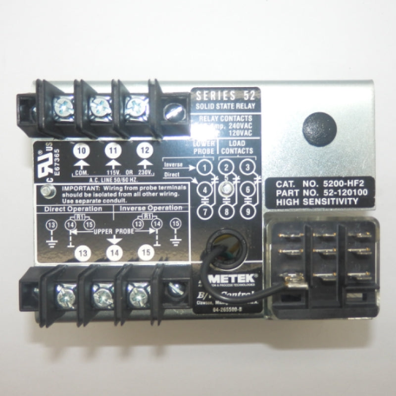 B/W Controls 52 Series Solid State Control Relay 5200-HF2