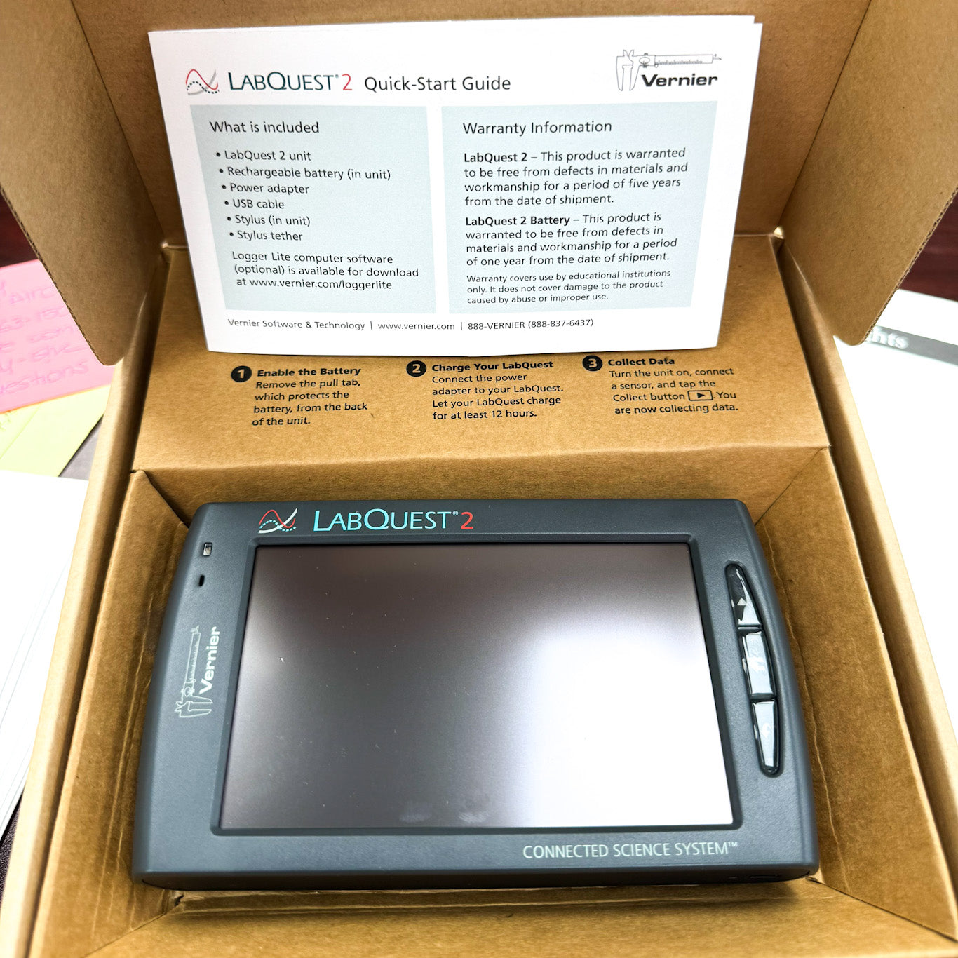 Vernier LabQuest 2 Data Logger and Interface Connected Science System ...