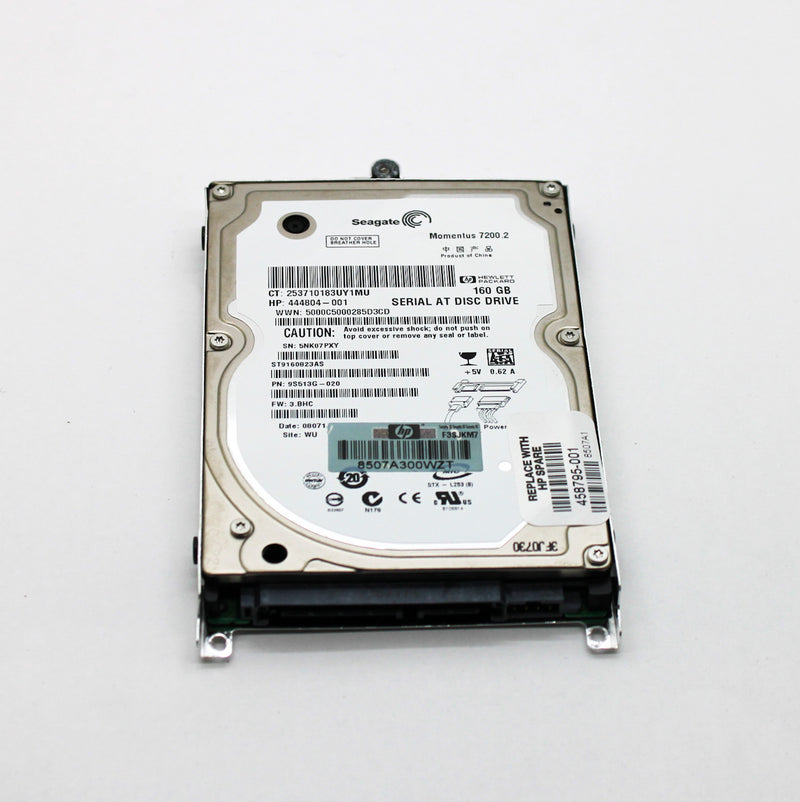 Seagate HP 160gb 72000RPM SATA 9.5mm 2.5" Hard Drive 444804-001