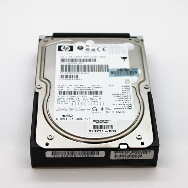 HP 73GB 10000RPM SCSI 320MB/s 3.5" Hard Drive 364330-001