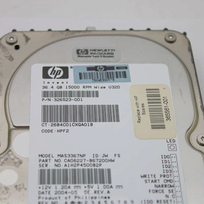 Fujitsu 36gb 15000rpm SCSI 320mb/S 3.5" Hard Drive MAS3367NP