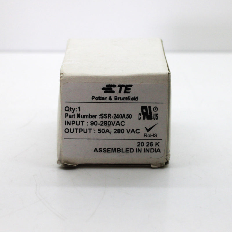 TE Connectivity Potter & Brumfield SPST-NO 50A 280V SS Relay SSR-240A50