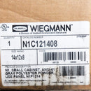 Wiegmann 12 x 14 x 8 Gray N1 Hinged-Cover Carbon Steel Enclosure N1C121408