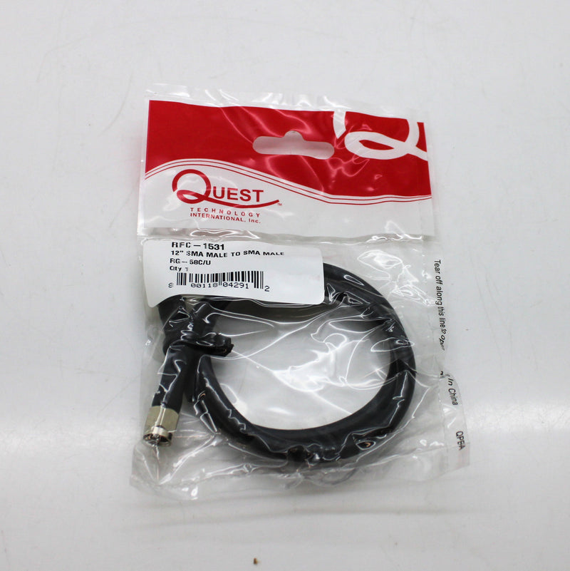 Quest Technology International  SMA Plug x2 12" Cable Assembly RFC-1531