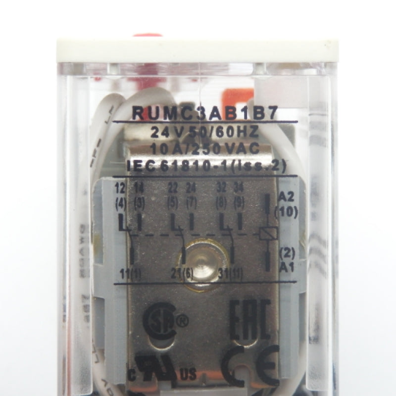 Schneider Electric 240V 10A Plug-In Relay RUMC3AB1B7