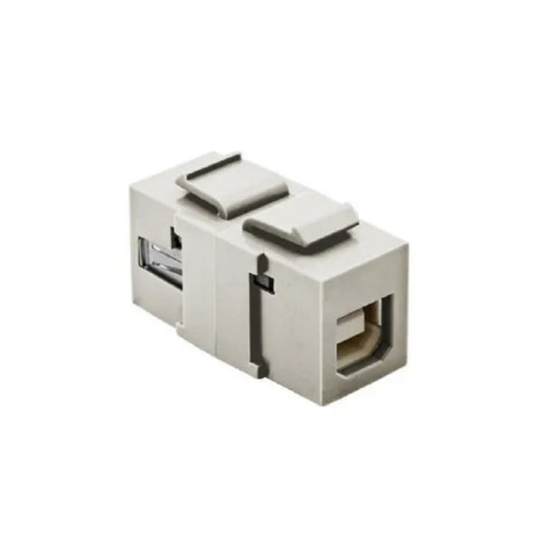 Hubbell White A to B USB Connector SFUSBABOW