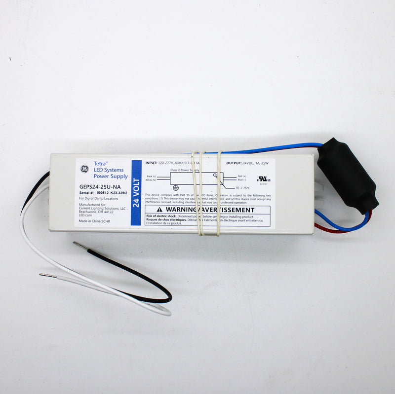 GE 25W 24VDC 1A Tetra LED Systems Power Supply GEPS24-25U-NA