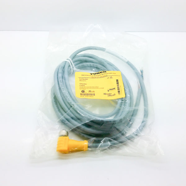 Turck Angled M12 Female to Pigtail 5m Single Ended Cordset WKS 4.5T-5