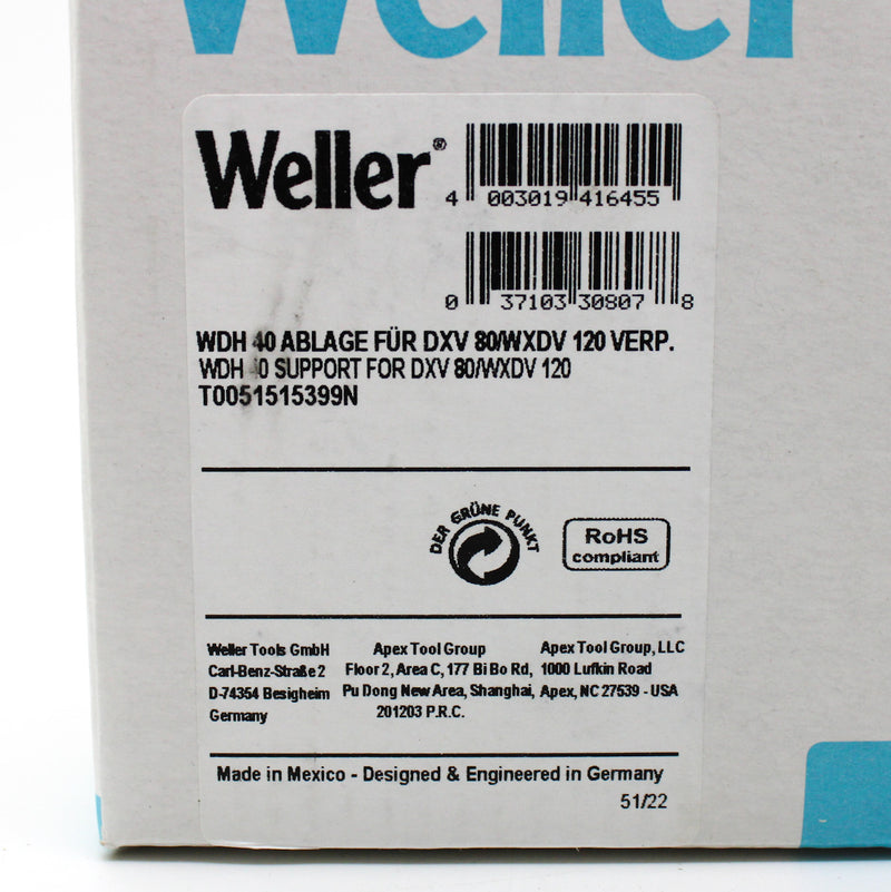 Weller WDH 40 Support For DXV 80 / WXDV 120 T0051515399N