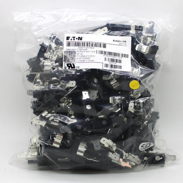 100 Pack of Eaton 25A 1.4" QC Fuse Blocks BK2-S-4201-1D-R