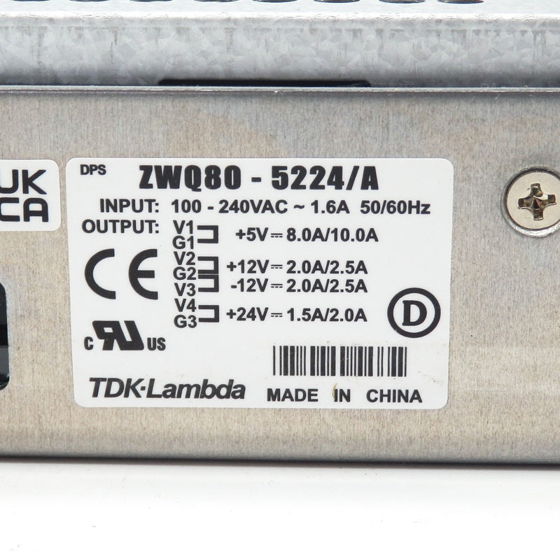 TDK-Lambda ZWQ80-5224/A 109W 120240V Power Supply ZWQ805224/A