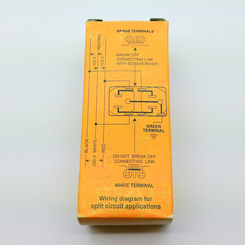 Hubbell Wiring Device Flush Receptacle Duplex Socket HBL5252