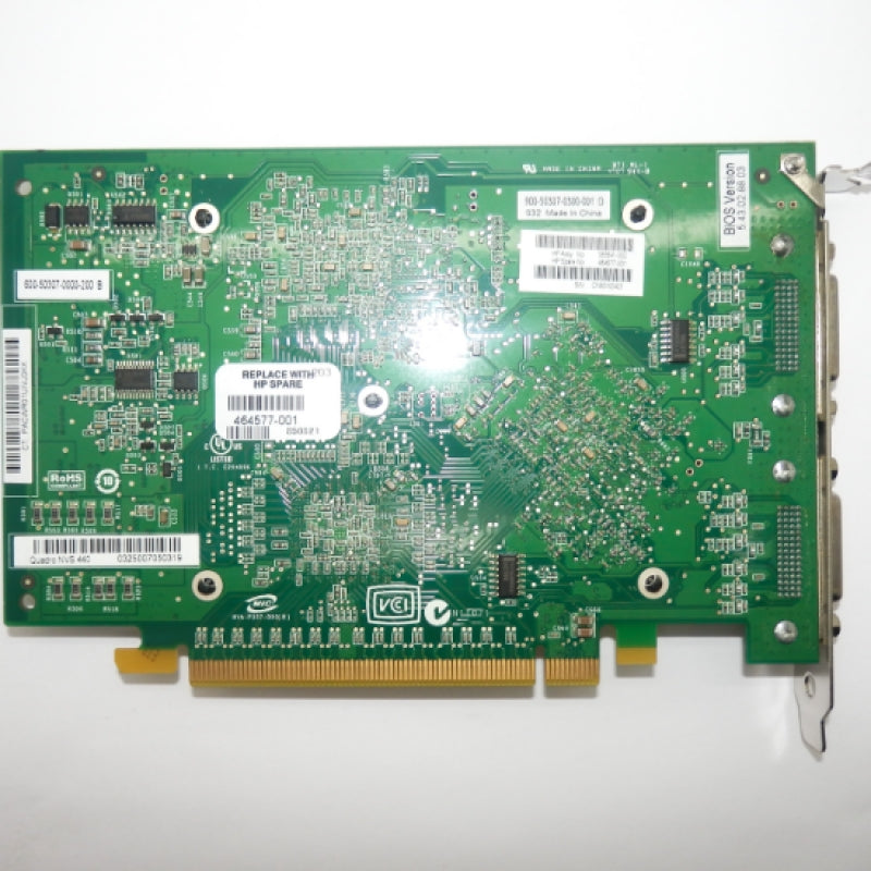 HP Nvidia Quadro NVS440 256MB Dual DMS59 Video Card 464577-001